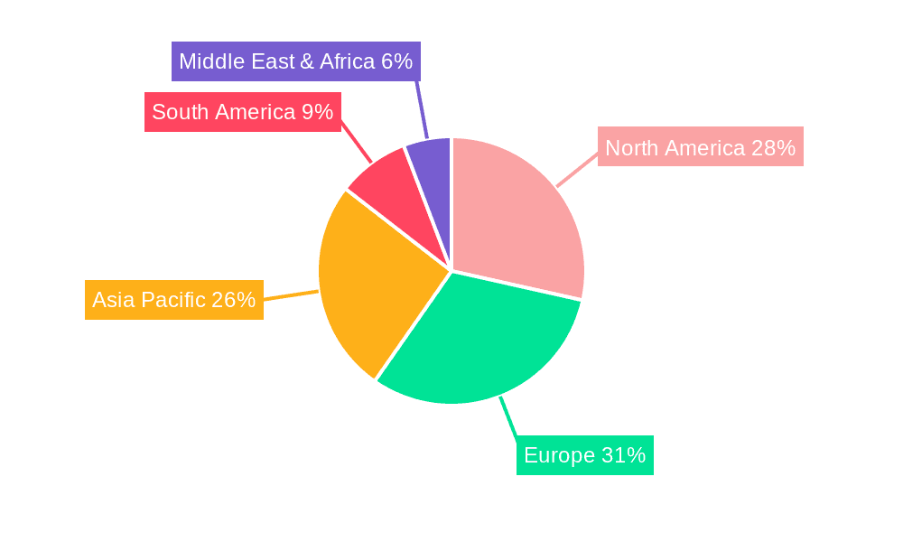 Dishwasher Detergent Market Share by Region - Global Geographic Distribution