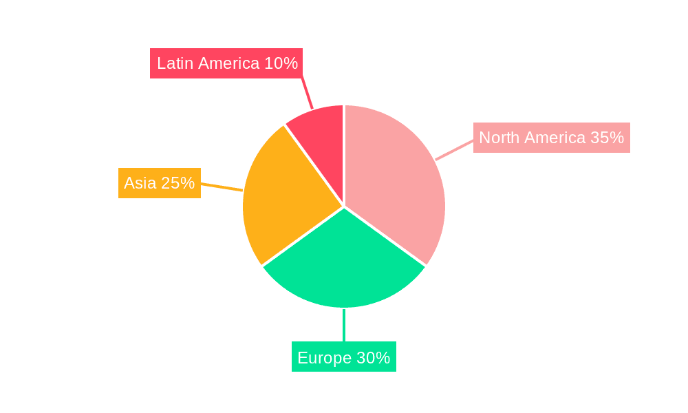 Dried Banana Chips Market Share by Region - Global Geographic Distribution