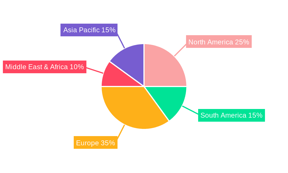 Dry Pasta Market Share by Region - Global Geographic Distribution