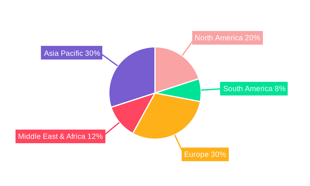 Ecological Concrete Market Share by Region - Global Geographic Distribution