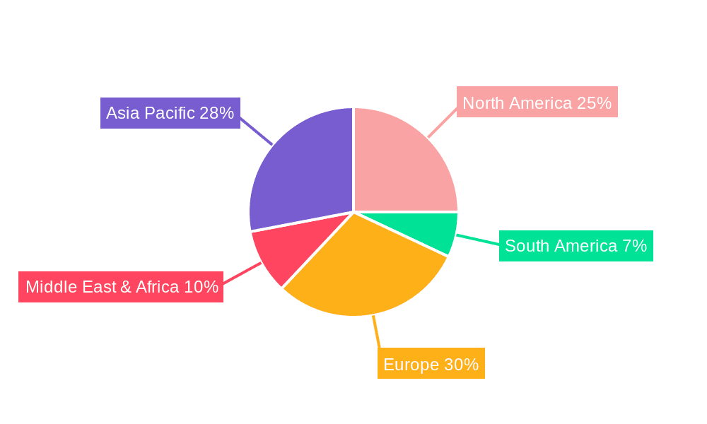 Electric Car Chargers Market Share by Region - Global Geographic Distribution