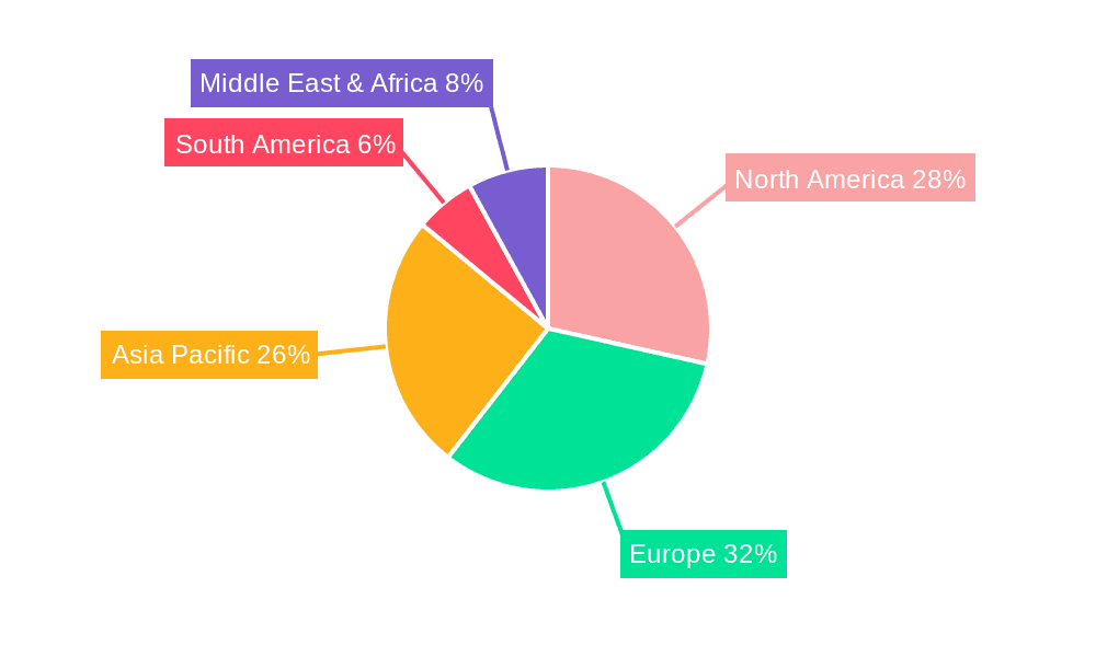 Electric Ships Market Share by Region - Global Geographic Distribution