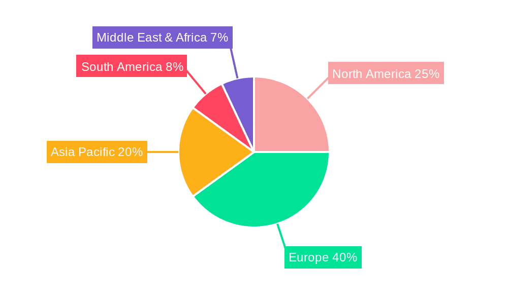 European Bread Market Share by Region - Global Geographic Distribution