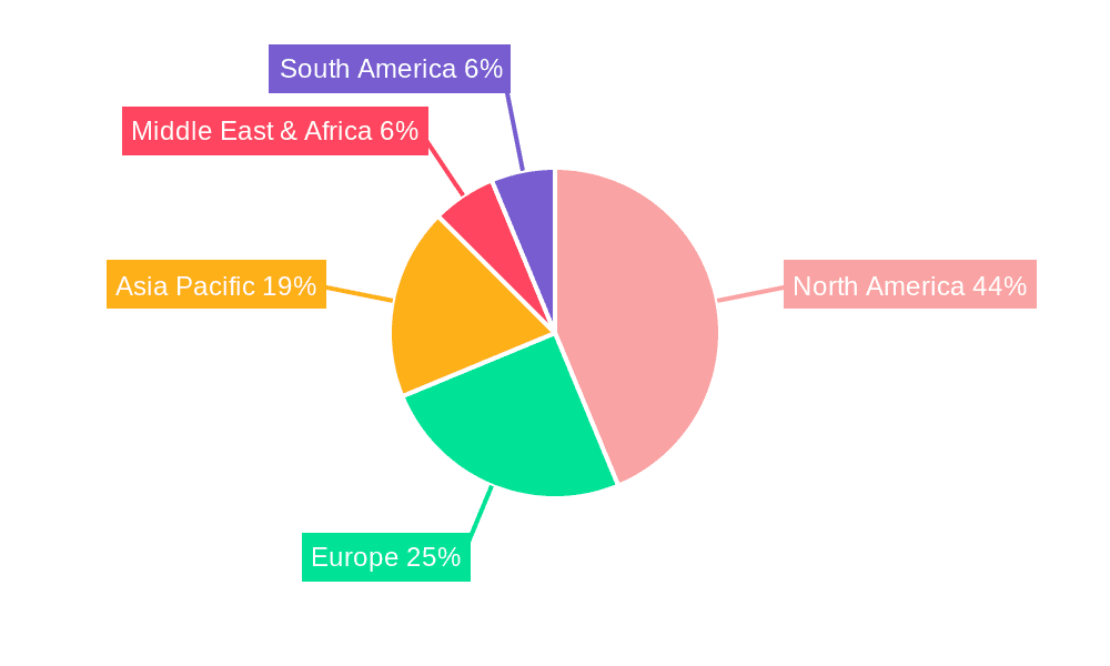 Facility Services Market Share by Region - Global Geographic Distribution