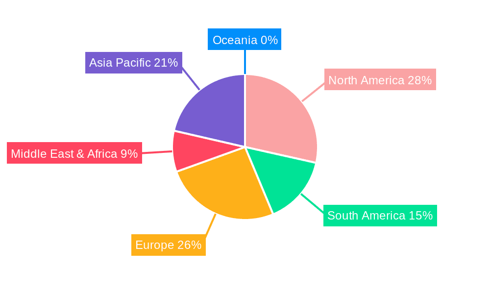 Fingertip Sprayer Market Share by Region - Global Geographic Distribution
