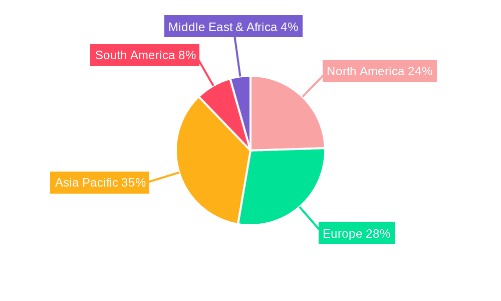 Floor Saw Blades Market Share by Region - Global Geographic Distribution