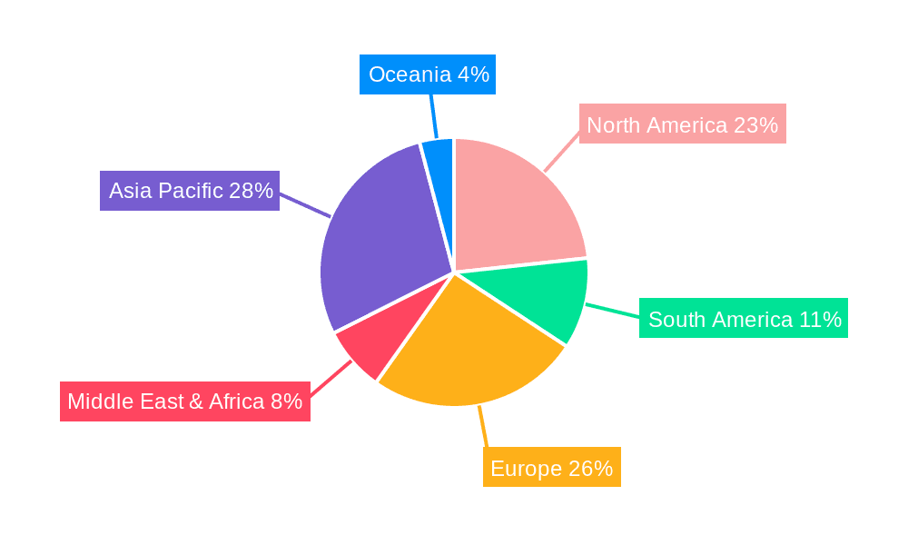 Food Carton Market Share by Region - Global Geographic Distribution