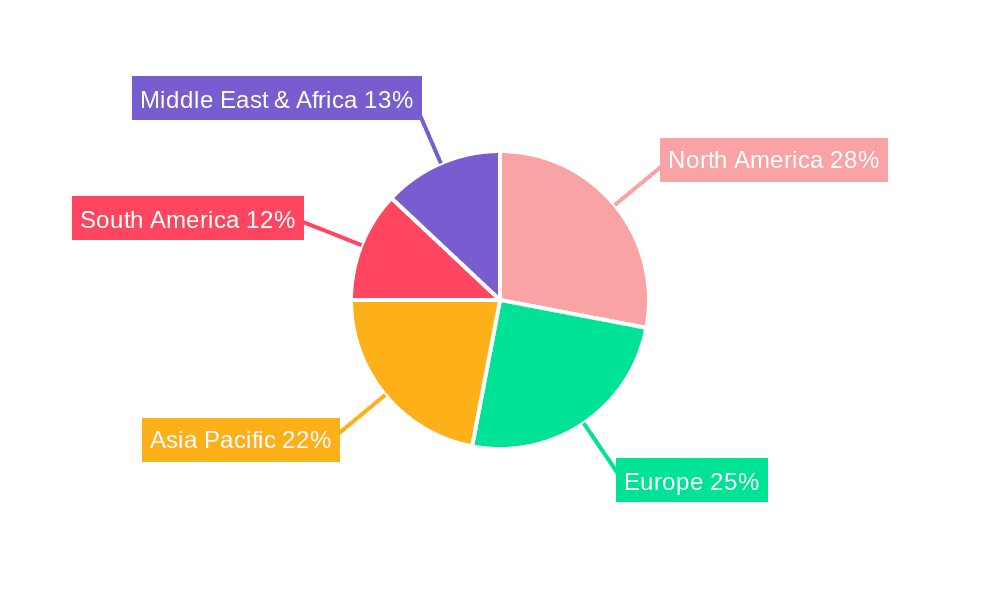 Food Service Shoes Market Share by Region - Global Geographic Distribution