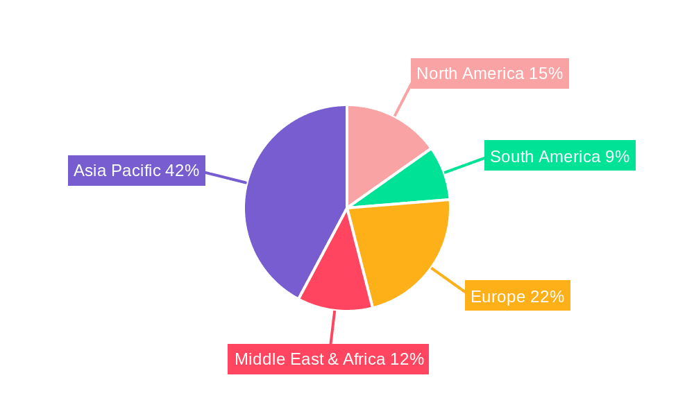 Fresh Wet Noodles Market Share by Region - Global Geographic Distribution