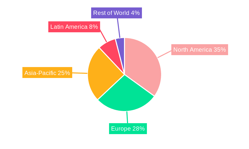 Fried Puffed Food Market Share by Region - Global Geographic Distribution