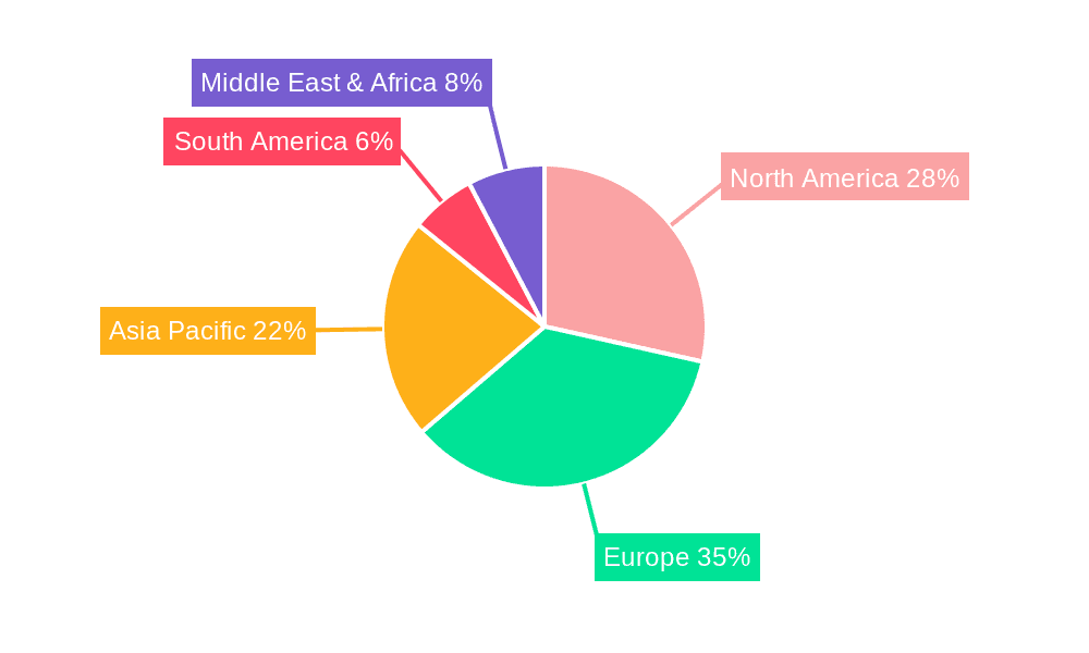 Furniture Recycling Market Share by Region - Global Geographic Distribution