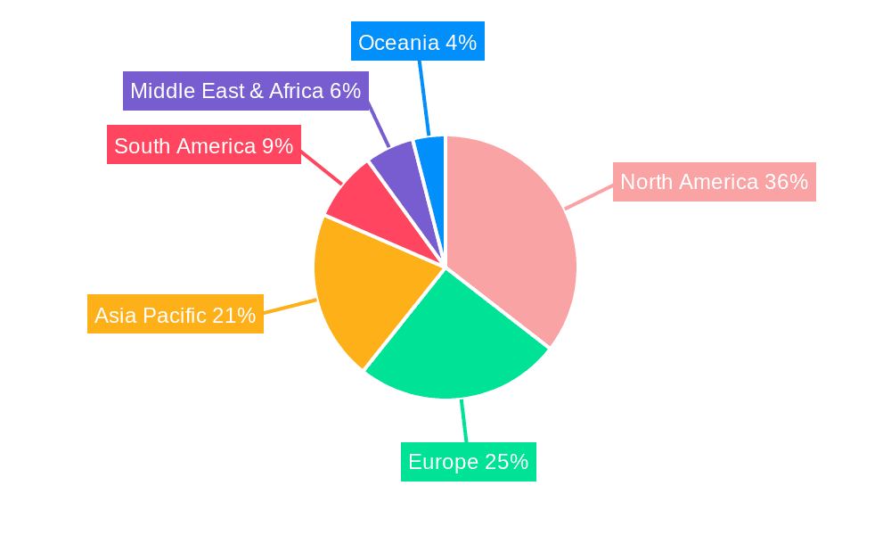 Gas Floor Fryer Market Share by Region - Global Geographic Distribution