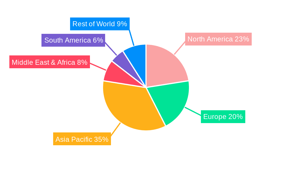 Glass Protection Ink Market Share by Region - Global Geographic Distribution