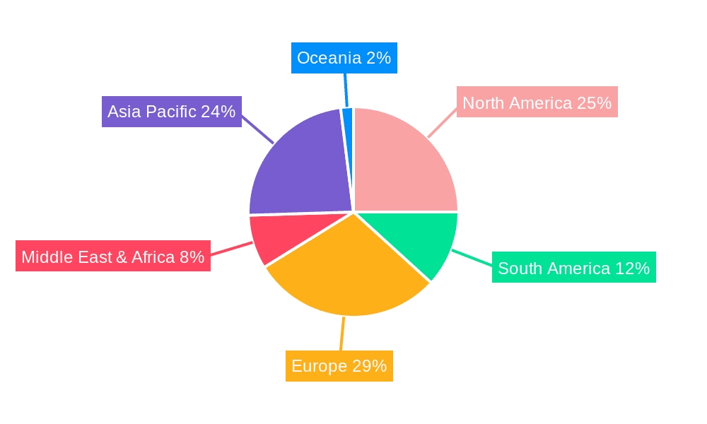 Goji-berry Juice Market Share by Region - Global Geographic Distribution