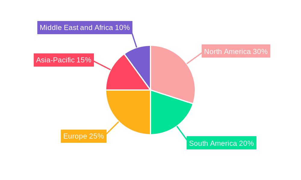 Grain Fumigation Market Market Share by Region - Global Geographic Distribution
