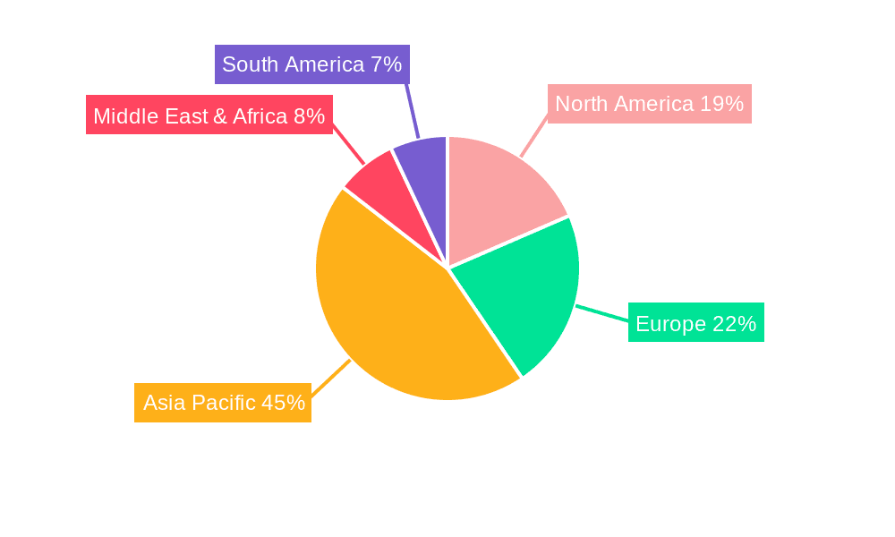 Graphite Sheet Market Share by Region - Global Geographic Distribution