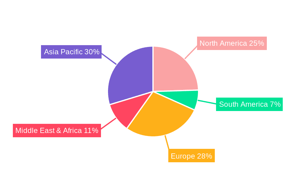 High-purity Zeolite Market Share by Region - Global Geographic Distribution