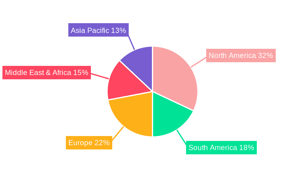 Hybrid Drill Bit Market Share by Region - Global Geographic Distribution