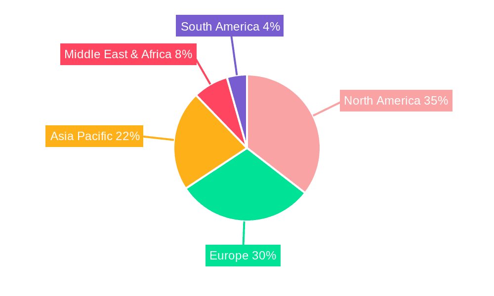 Indoor Luxury Furniture Market Share by Region - Global Geographic Distribution