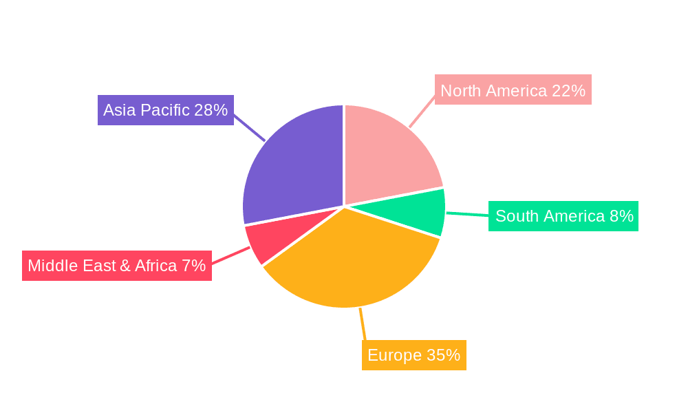 Industrial Bowl Cutter Market Share by Region - Global Geographic Distribution