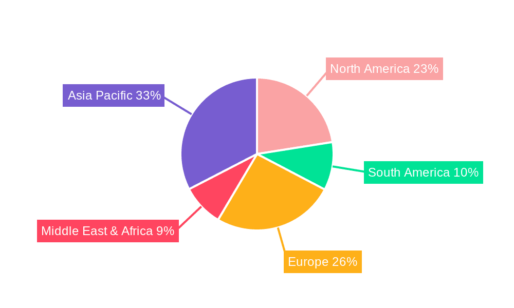 Iron Phosphate Coating Market Share by Region - Global Geographic Distribution