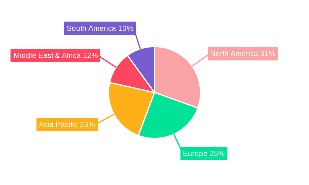 Jet Refuelling Vehicles Market Share by Region - Global Geographic Distribution