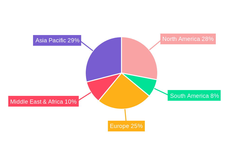 LNG Transport Trailer Market Share by Region - Global Geographic Distribution