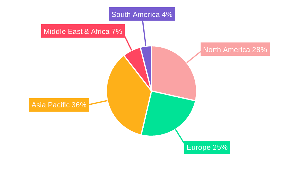 Lab-Created Diamonds Market Share by Region - Global Geographic Distribution