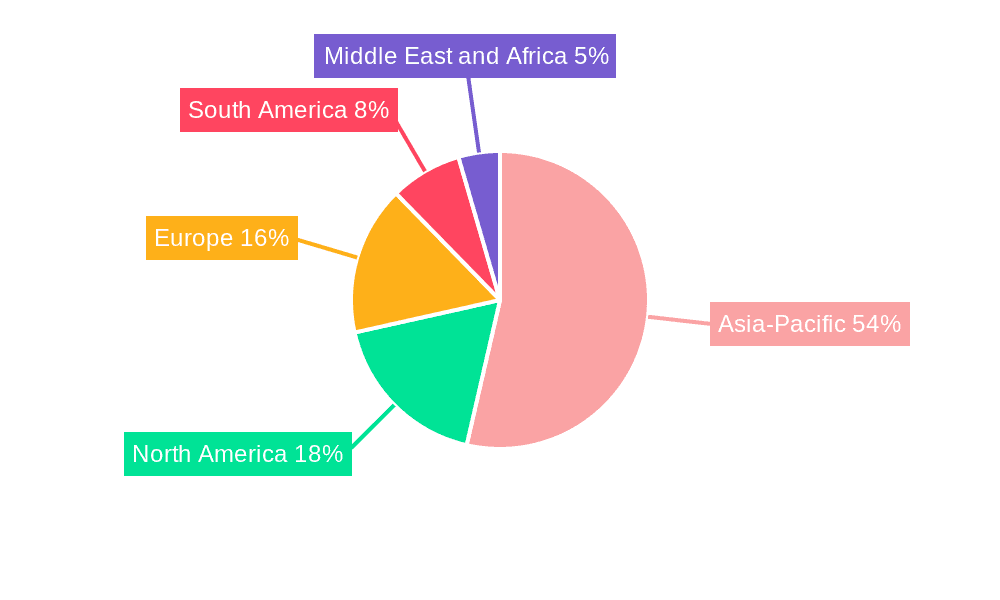 Lithium Chloride Market Market Share by Region - Global Geographic Distribution