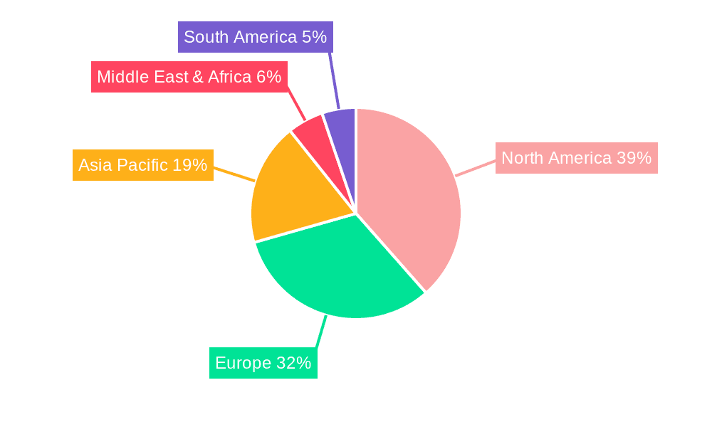 Long-term Care Software Market Share by Region - Global Geographic Distribution