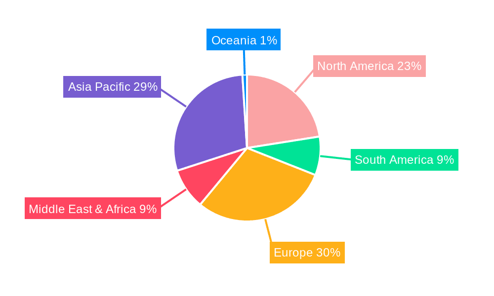 Low Bed Semi Trailer Market Share by Region - Global Geographic Distribution