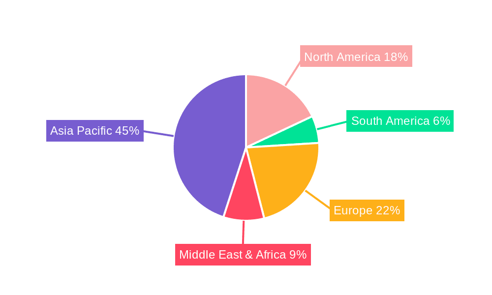 Magnesite Market Share by Region - Global Geographic Distribution