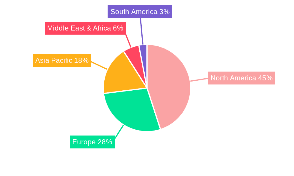 Military Cybersecurity Market Share by Region - Global Geographic Distribution