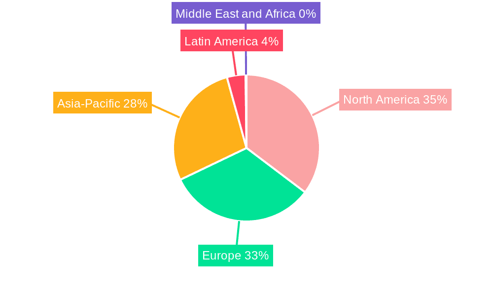 Milk Chocolate Market Market Share by Region - Global Geographic Distribution