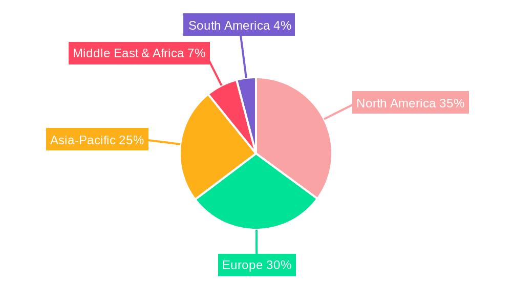 Missile Fuzes Market Market Share by Region - Global Geographic Distribution