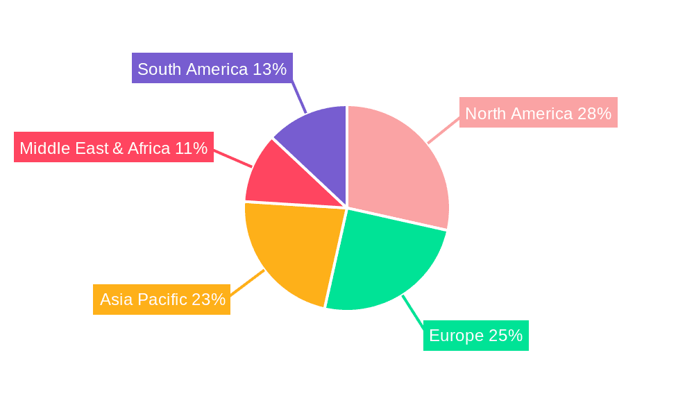 Modular Dust Collectors Market Share by Region - Global Geographic Distribution