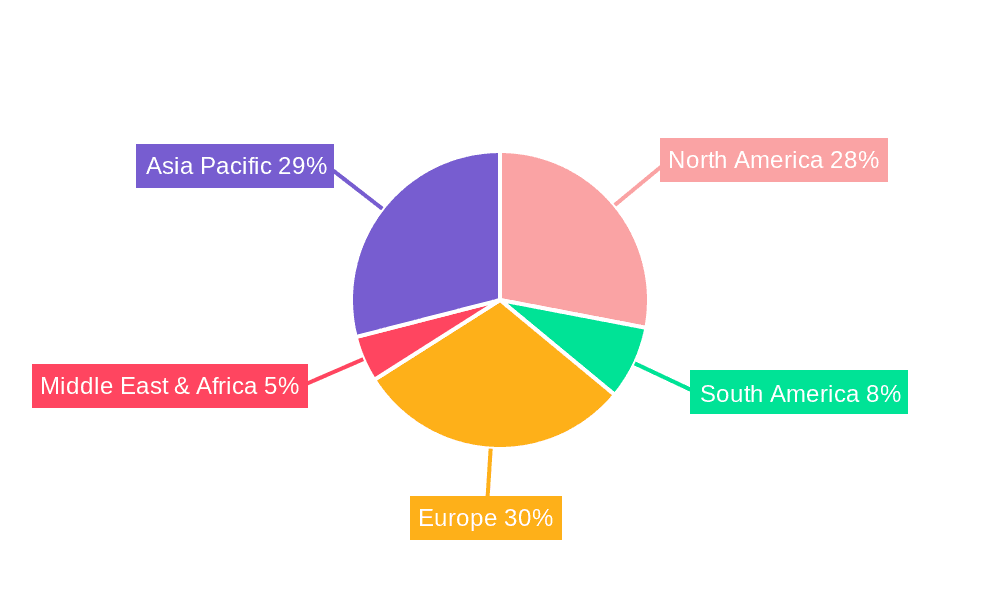 Motorsports Tire Market Share by Region - Global Geographic Distribution