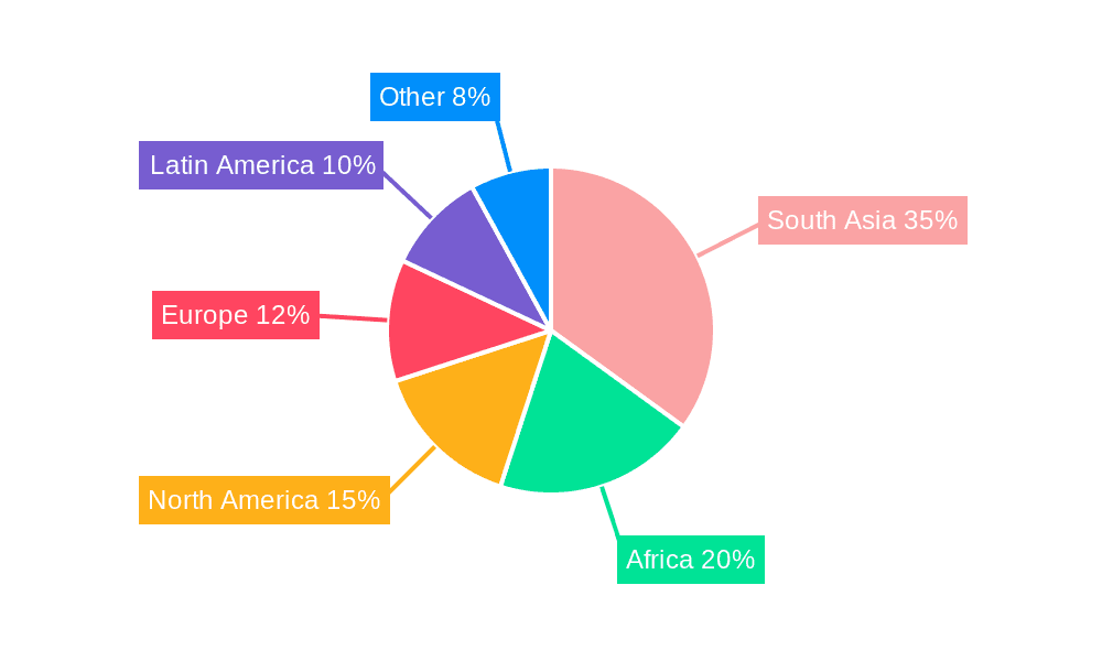 Neem Coated Urea Market Share by Region - Global Geographic Distribution