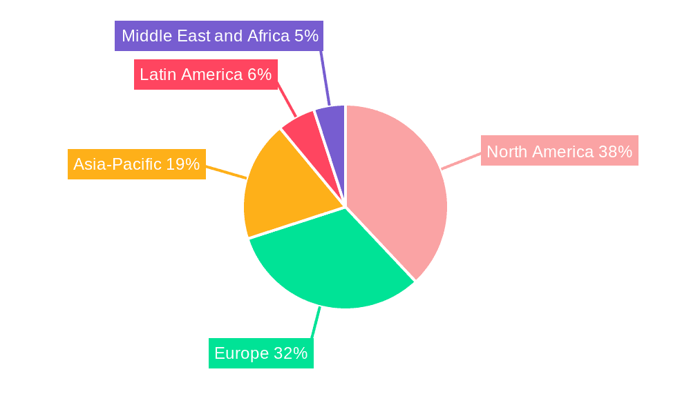 Nutricosmetics Market Market Share by Region - Global Geographic Distribution