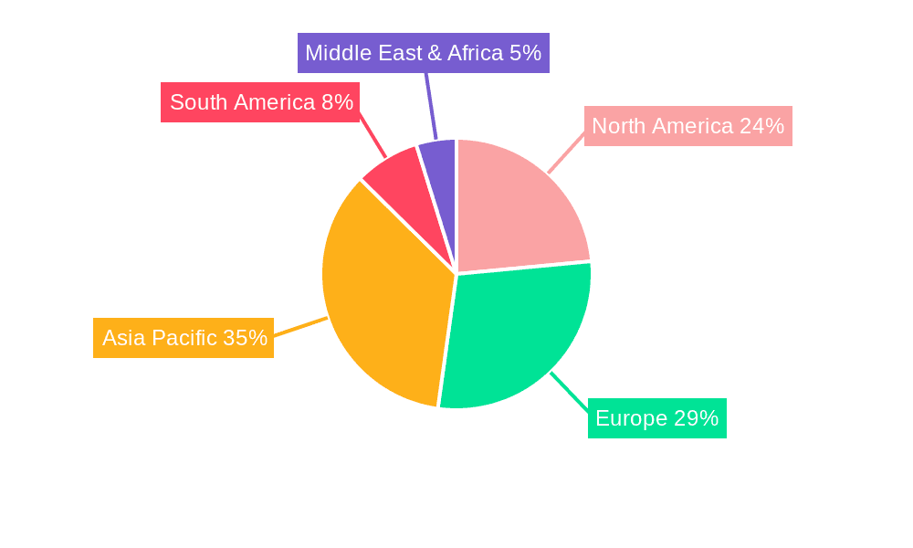 PVC Heat Shrink Label Market Share by Region - Global Geographic Distribution
