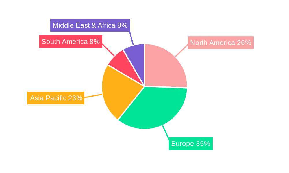 Packaged Pasta Market Share by Region - Global Geographic Distribution