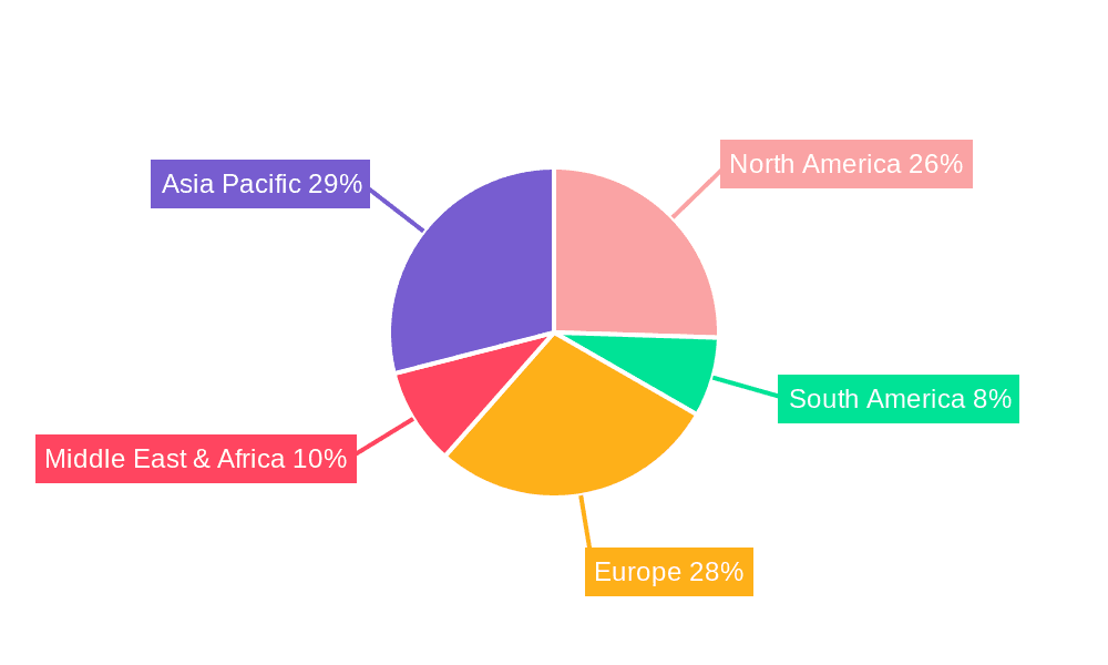 Paracetamol Granule Market Share by Region - Global Geographic Distribution