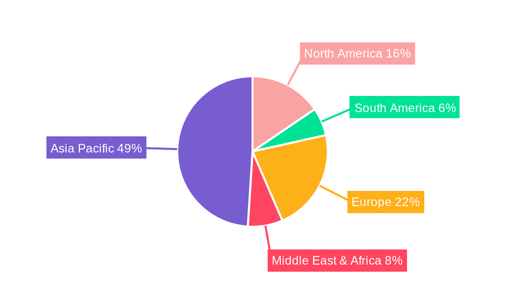 Paste for Chip Inductor Market Share by Region - Global Geographic Distribution