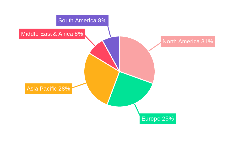Payment Bank Solutions Market Share by Region - Global Geographic Distribution