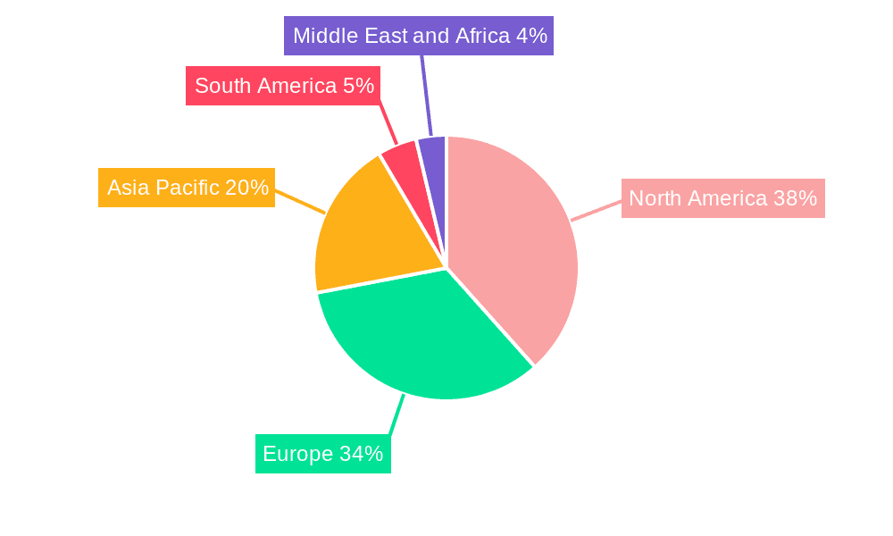 Pea Protein Market Market Share by Region - Global Geographic Distribution