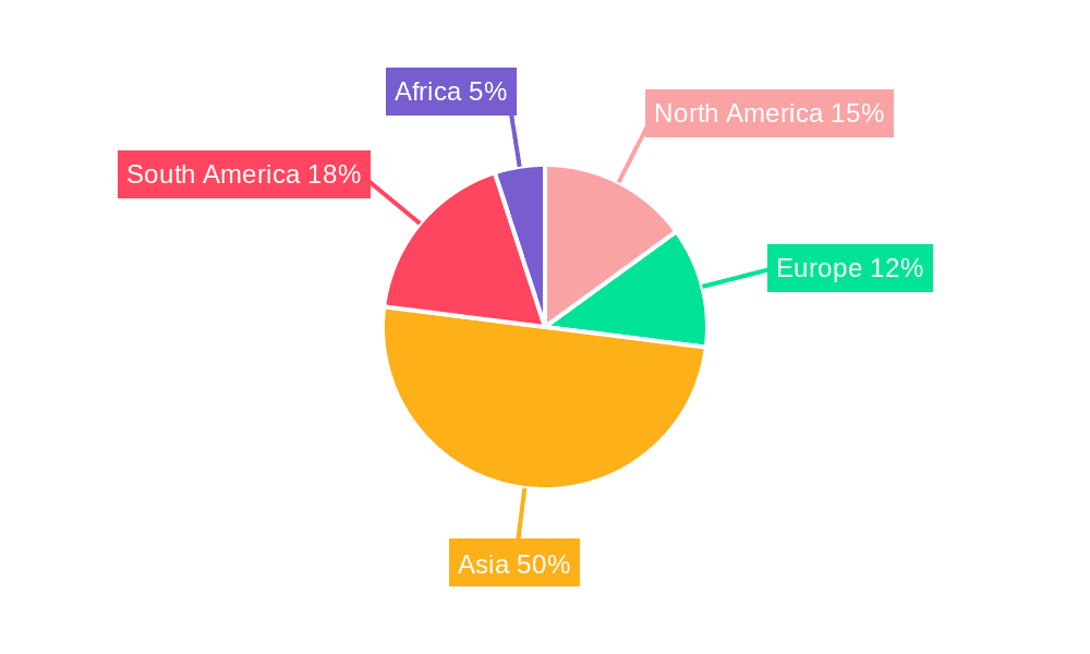 Pepper Harvester Market Share by Region - Global Geographic Distribution