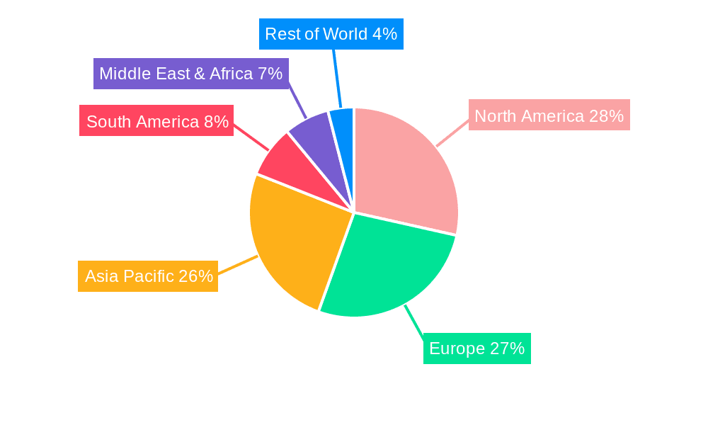 Photography Services Market Share by Region - Global Geographic Distribution