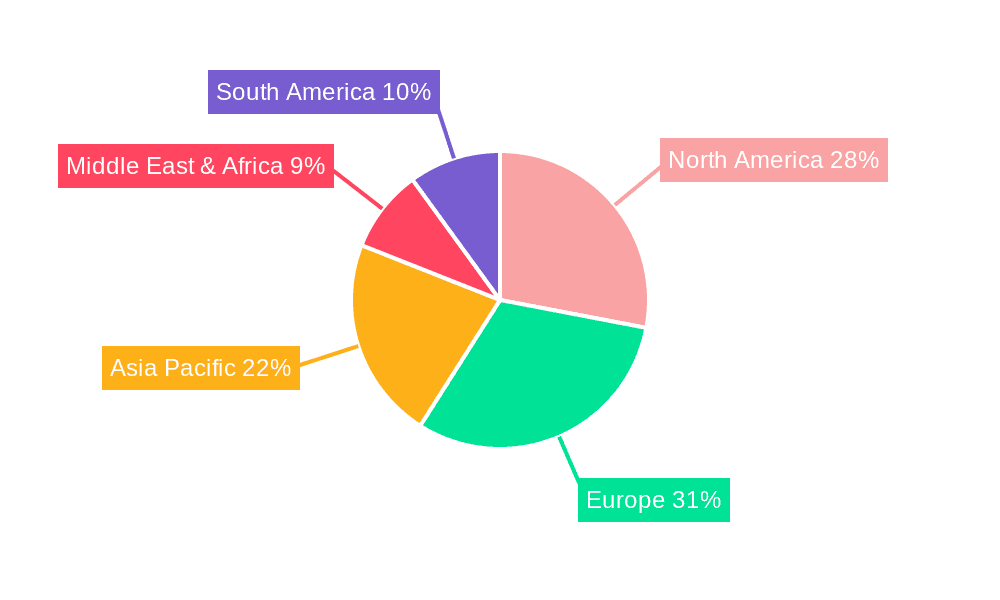 Point Source Speaker Market Share by Region - Global Geographic Distribution