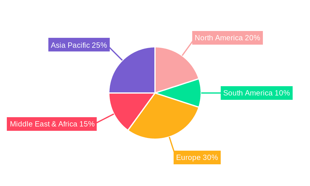 Policresulen API Market Share by Region - Global Geographic Distribution