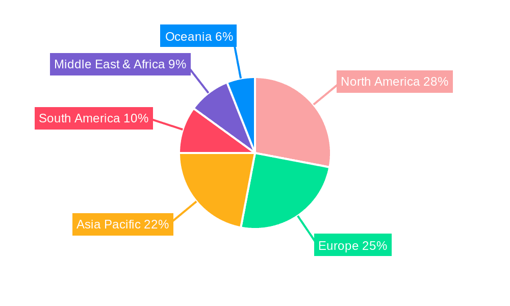 Portable Refrigerator Market Share by Region - Global Geographic Distribution